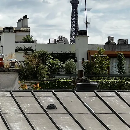아파트 Luxury Terrace Trocadero Eiffel Tower Climatise 파리