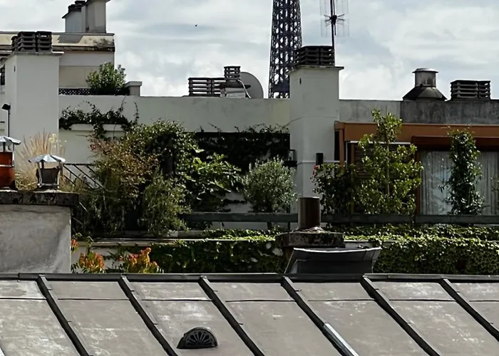 아파트 Luxury Terrace Trocadero Eiffel Tower Climatise 파리